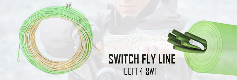 Maxcatch Full Sinking Fly Line Weight Forward Fly Fishing Lines 100ft 4 5 6  7 8 9wt WF9S-100FT Black, 6IPS