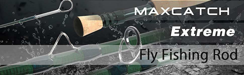 M MAXIMUMCATCH Maxcatch Extreme Graphite Fly Fishing Rod - Import