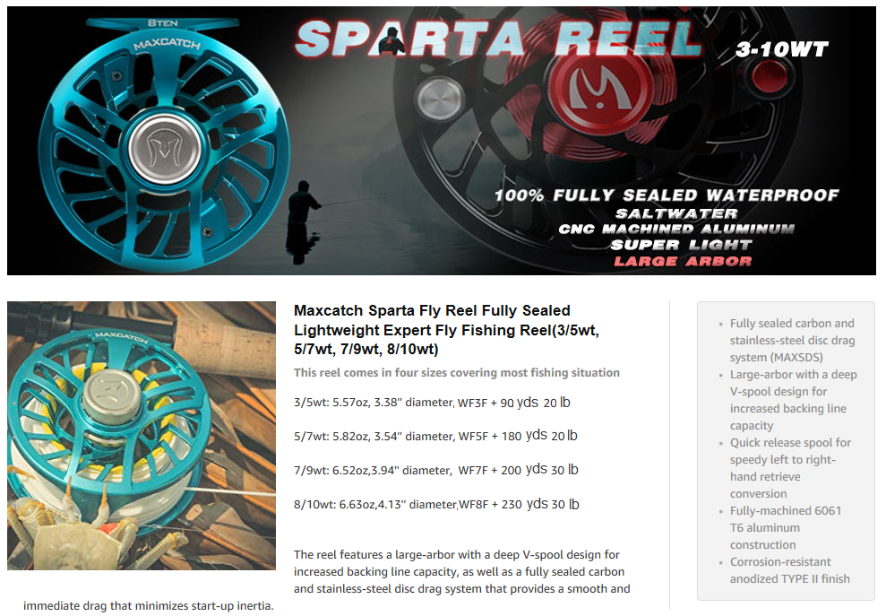 Sparta Reel - Maxcatch 